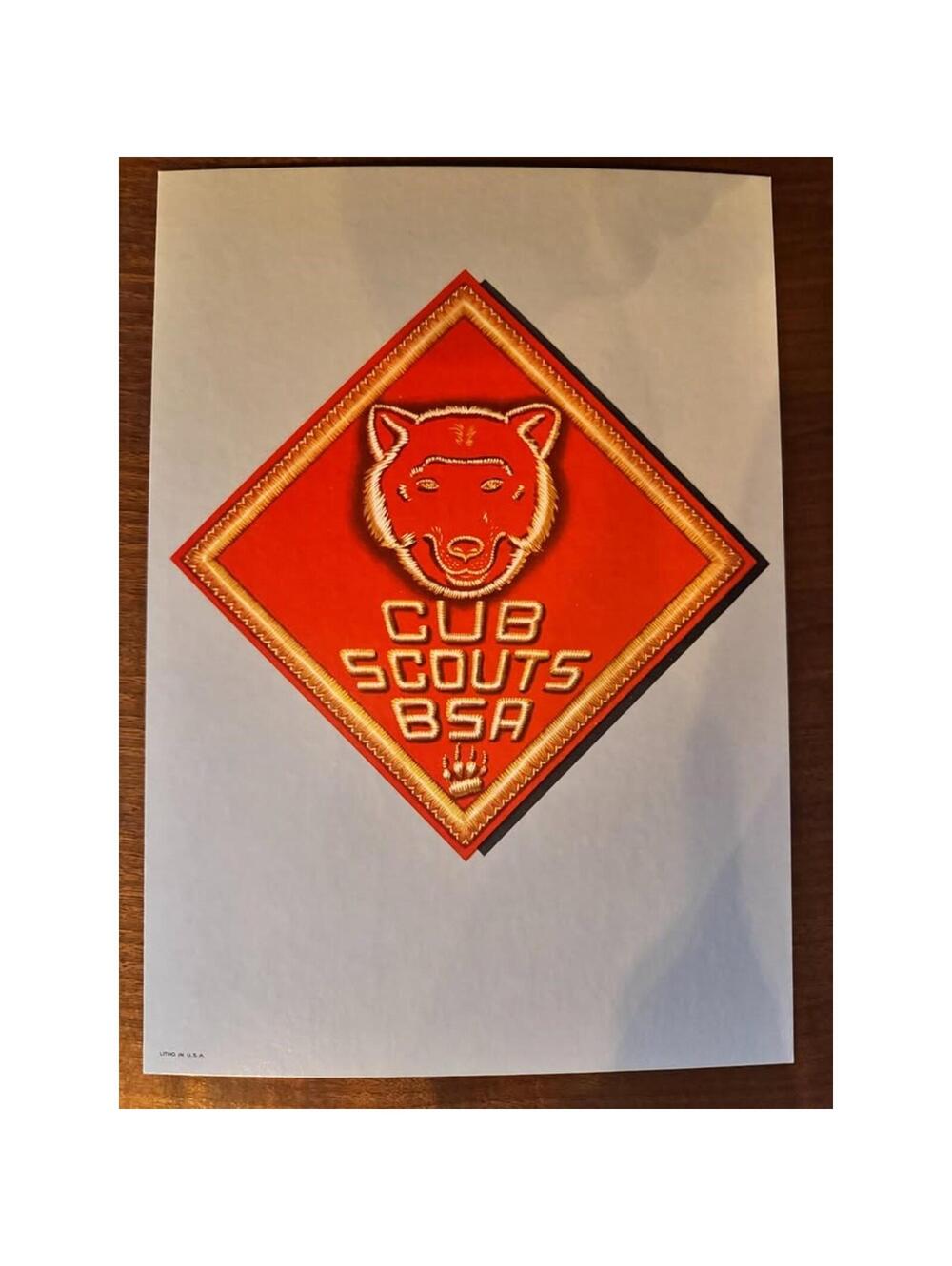 Vintage Cub Scouts BSA Patch Posters